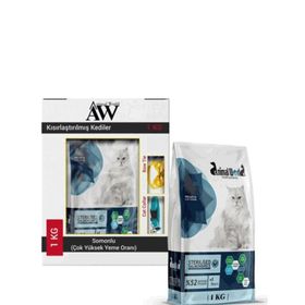 Animal World 1 kg Sterilised Somonlu Kısırlaştırılmış Kuru Kedi Maması