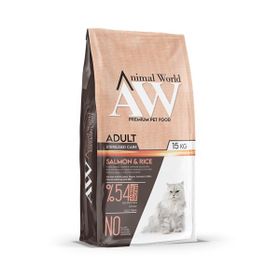 Animal World 15 kg Cat Sterilised Somon Yetişkin Kedi Maması