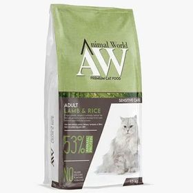 Animal World 1,5 kg Kuzu Etli Yetişkin Kedi Maması