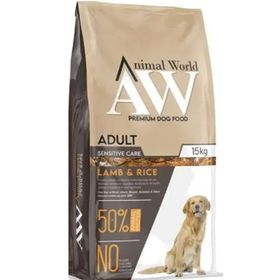 Animal World 15 kg Kuzu Etli Yetişkin Orta ve Büyük Irk Köpek Maması