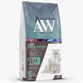 Animal World 1,5 kg Multicolour Biftek ve Tavuk Etli Yetişkin Kuru Kedi Maması