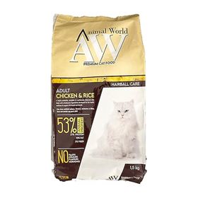Animal World Chicken Rice 1.5 kg Kedi Kuru Maması