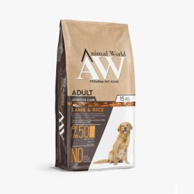 Animal World World Kuzu Etli Pirinçli 15 kg Yetişkin Kuru Köpek Maması