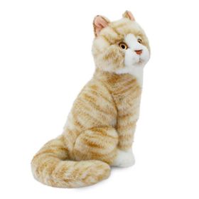 Animals Of The World 22 cm Oturan Bej Kedi Peluş Oyuncak Kedi