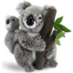 Animals Of The World 26 cm Ağaçta Yavrulu Koala