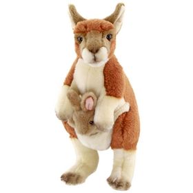 Animals Of The World Ayakta Bebekli Kanguru 28 cm Peluş Oyuncak