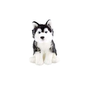 Animals Of The World Floppy Siyah Husky 28 cm Peluş Oyuncak