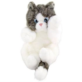 Animals Of The World Gri Oyuncu Yavru Kedicik 24 cm Peluş Oyuncak