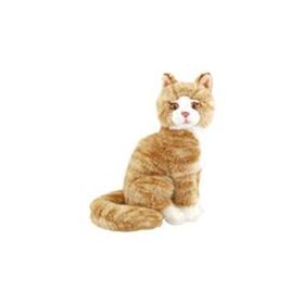 Animals Of The World Oturan Bej Kedi 22 cm Peluş Oyuncak