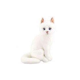 Animals Of The World Oturan Beyaz Kedi 22 cm Peluş Oyuncak