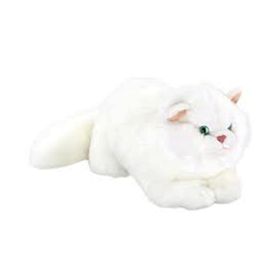Animals Of The World Yatan Beyaz Kedi 34 cm Peluş Oyuncak