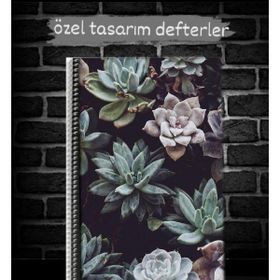 Anime And Your World Estetik Çiçek Temalı Özel Tasarım Defter