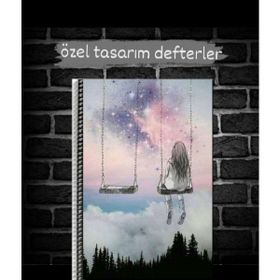 Anime And Your World Genç Kız Temalı Özel Tasarım A4 Boyutu Defter
