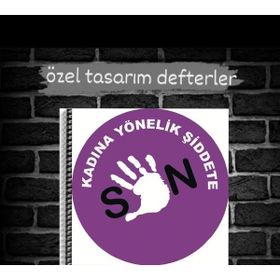 Anime And Your World Kadına Şiddete Hayır Özel Tasarım Defter