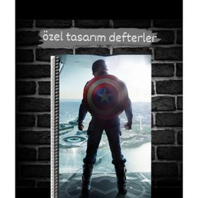 Anime And Your World Kaptan Amerika Özel Tasarım Defter