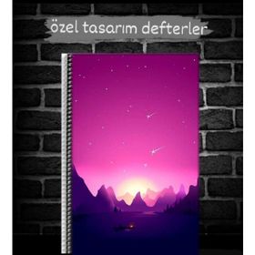 Anime And Your World Manzara Temalı Özel Tasarım Defter