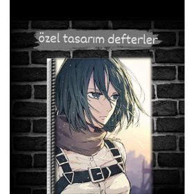 Anime And Your World Mikasa Ackerman Özel Tasarım Defter
