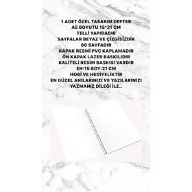 Anime And Your World Özel Tasarlanabilir Tasarım Defter