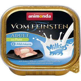Animonda 100 gr Vom Feinsten Hindi Etli ve Sütlü Yetişkin Kedi Konservesi