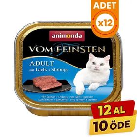 Animonda 12x100 gr Somon ve Karidesli Yetişkin Konserve Kedi Maması