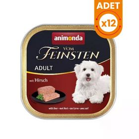 Animonda 12x150 gr Vom Feinsten Geyik Etli Yetişkin Köpek Konservesi
