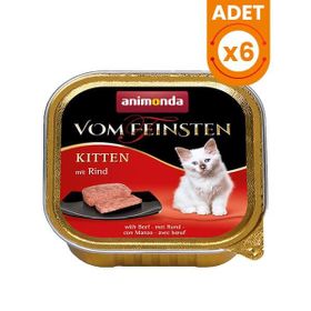 Animonda 6x100 gr Kitten Biftekli Yavru Konserve Kedi Maması