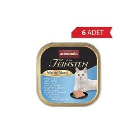 Animonda 6x100 gr Vom Feinsten Hindili ve Alabalıklı Kısırlaştırılmış Kedi Konservesi