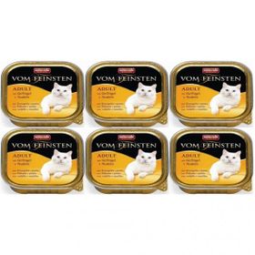 Animonda 6x100 GR Vom Feinsten Kümes Hayvanlı ve Makarnalı Yetişkin Kedi Konservesi