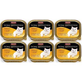 Animonda 6x100 GR Vom Feinsten Kümes Hayvanlı ve Makarnalı Yetişkin Kedi Konservesi