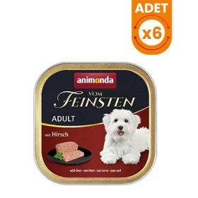 Animonda 6x150 gr Vom Feinsten Geyik Etli Yetişkin Köpek Konservesi