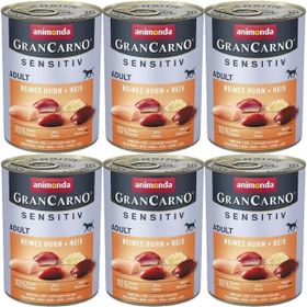 Animonda 6x400 gr Gran Carno Sensitiv Tavuklu Pirinçli Konserve Köpek Maması