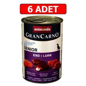 Animonda 6x400 gr Grancarno Senior Sığır Etli Kuzulu Köpek Konservesi