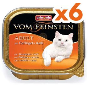 Animonda 83210 Vom Feinsten Kümes Hayvanı ve Makarna 100x6 gr Kedi Maması
