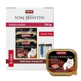 Animonda 8x100 gr Koktail Karışık Etli Yaş Kedi Maması