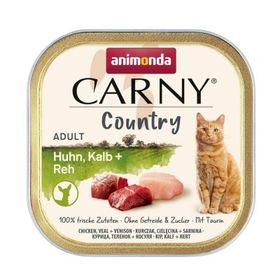 Animonda Carny Country 100 gr Tavuklu Dana Etli ve Geyik Etli Yetişkin Kedi Konservesi