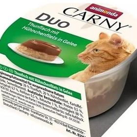 Animonda Carny Duo Ton Balıklı ve Tavuklu Jöleli 70 gr Yetişkin Konserve Kedi Maması