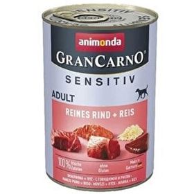 Animonda Gran Carno Sensitive Sığır Etli ve Pirinçli Konserve 400 gr Yetişkin Köpek Maması