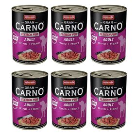 Animonda Gran Carno Sığır Etli ve Yürekli 6x400 gr Köpek Konserve