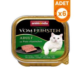 Animonda Hindi ve Tavşanlı 6x100 gr Yetişkin Konserve Kedi Maması