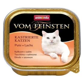 Animonda Vom Feinsten Hindi Etli ve Somonlu 100 gr Kısırlaştırılmış Kedi Konserve