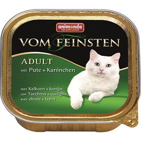 Animonda Vom Feınsten Hindi ve Tavşan Etli Pate 100 gr Konserve Yetişkin Kedi Maması