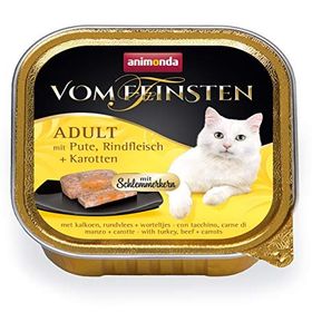 Animonda Vom Feinsten Hindili Sığır ve Havuçlu 100 gr Yetişkin Kedi Konservesi