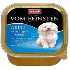 Animonda Vom Feinsten Kümes Hayvanlı ve Morina Balıklı 150 gr Köpek Konserve