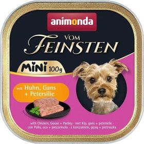 Animonda Von Feinsten 100 gr Tavuk ve Kaz Etli Mini Irk Yetişkin Köpek Konservesi