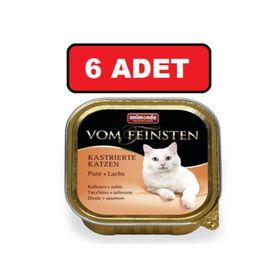 Animonda Von Feinsten Hindi ve Somonlu 6x100 gr Kısırlaştırılmış Kedi Konservesi