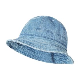 ANIMQUE 5659 Balıkçı Katlanabilir Kubbe Retro Unisex Medium Mavi Kot Şapka