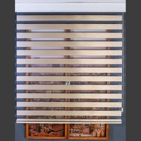 Anıper Zebra Kahve Bamboo 150x200 cm Stor Perde