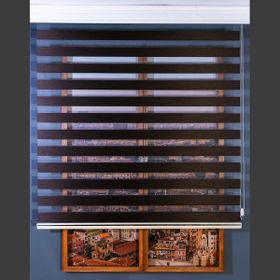 Anıper Zebra Kahve Bamboo 220x200 cm Stor Perde