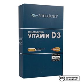 Aniqnaturals Vitamin D3 1000 IU 1x150 Kapsül
