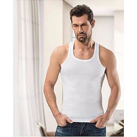 Anıt 1106 Ribana Spor Renkli 3'lü Beyaz Erkek Atlet